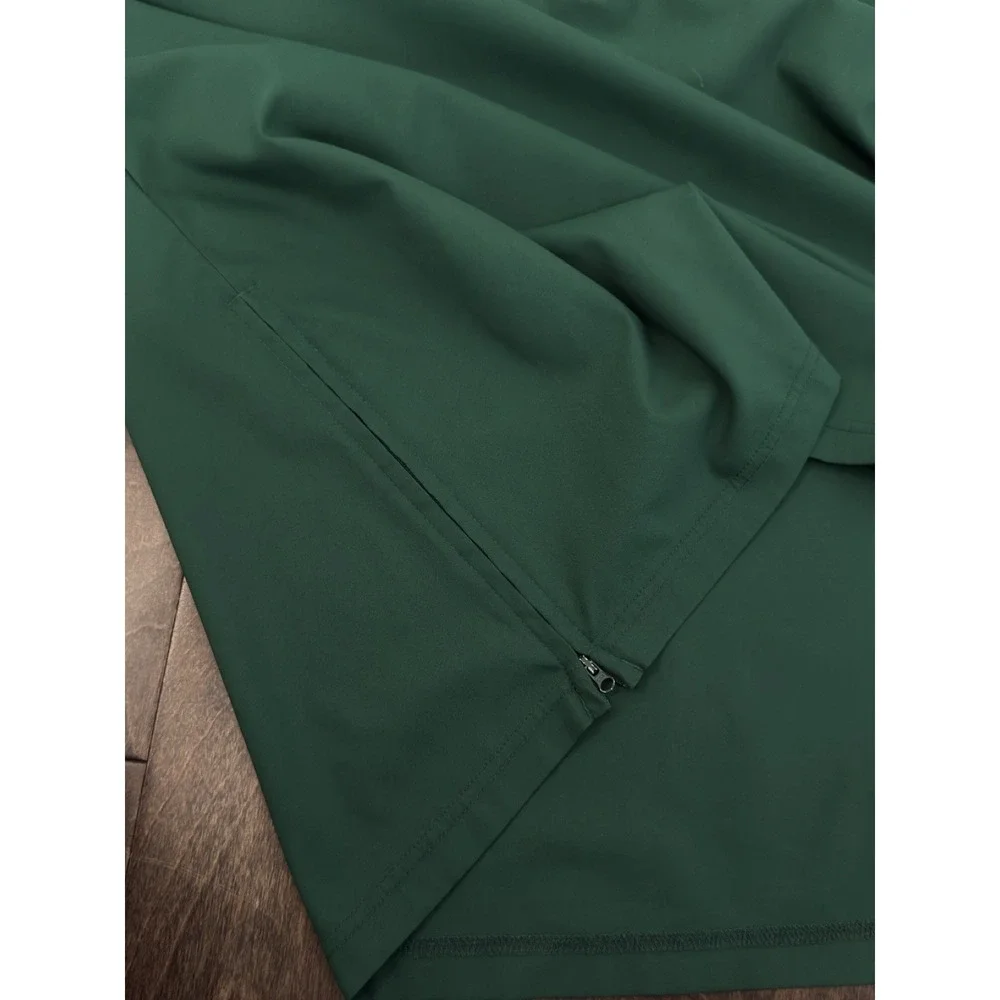 Adidas Baseball Windbreaker Jacket Mens XL Green Quarter Zip Greenbrier Softball